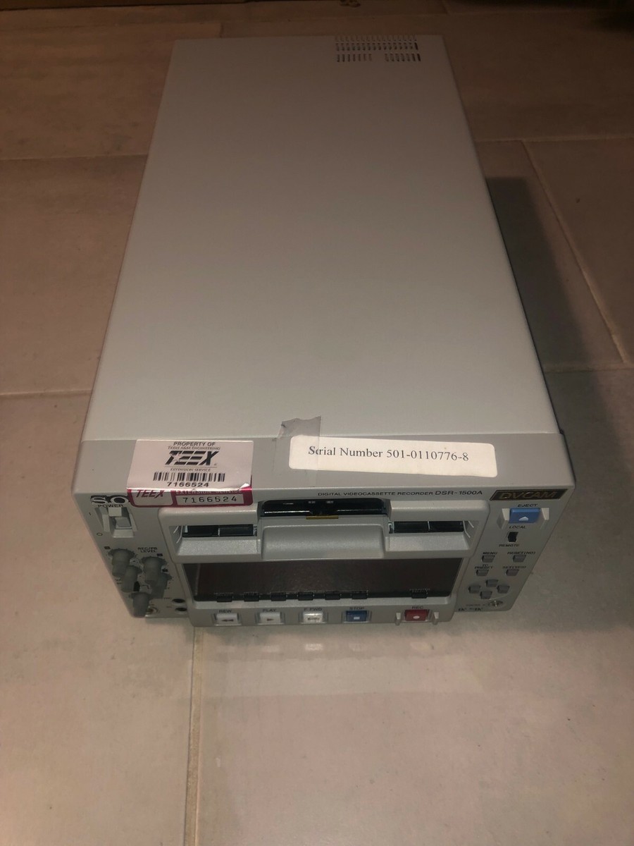 DSR-1500 ⁄ ソニー 業務用 DVCAM レコーダー DSR-1500 動作良好 DVCAM