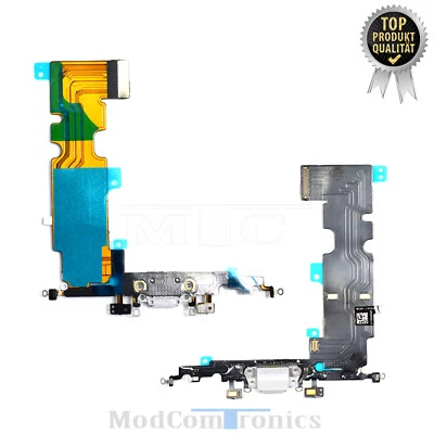 OEM iPhone 8 Plus Lade Anschluss Buchse Flex Charging Ladebuchse grau NEU844