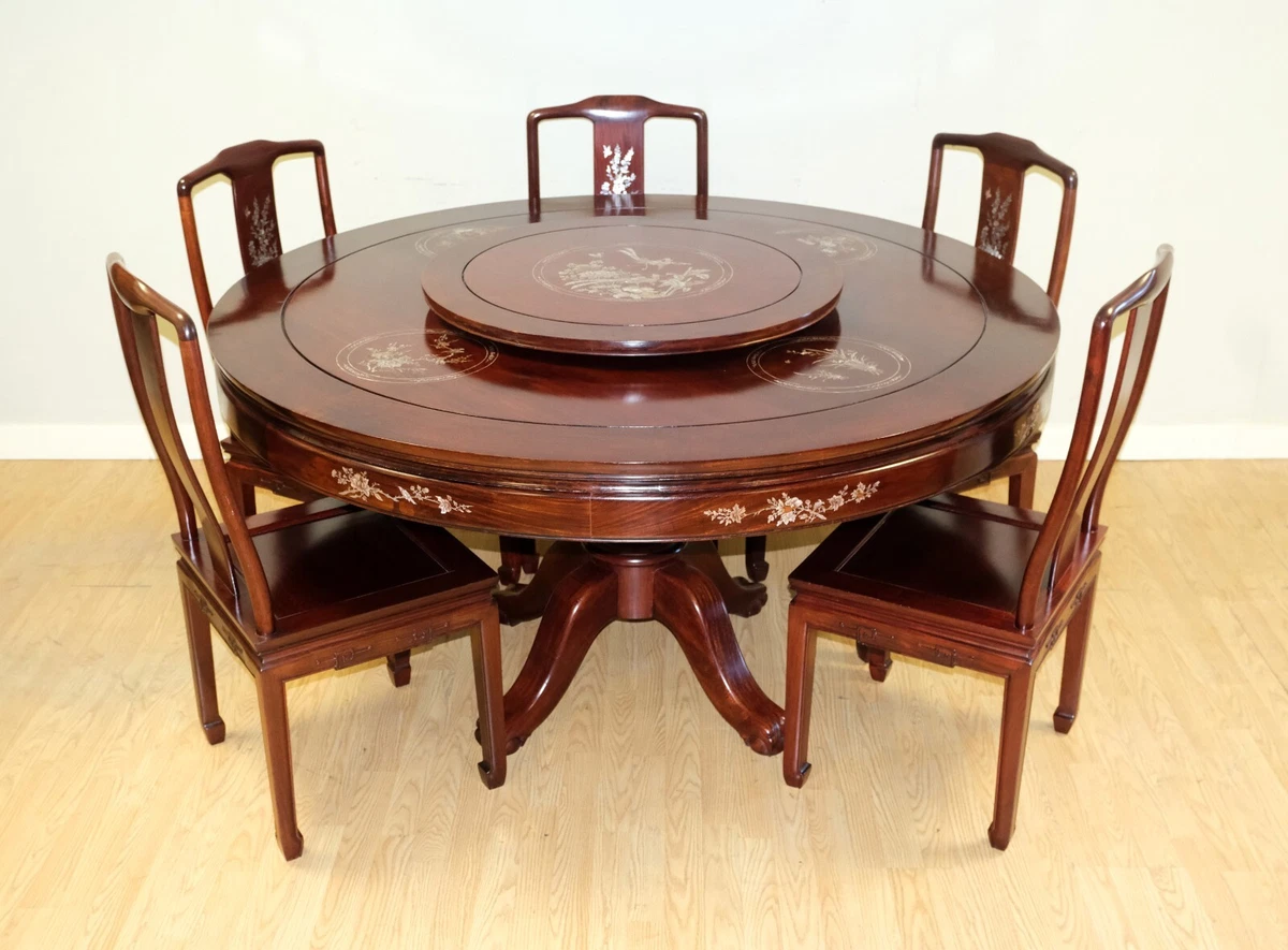 Round chinese outlet dining table