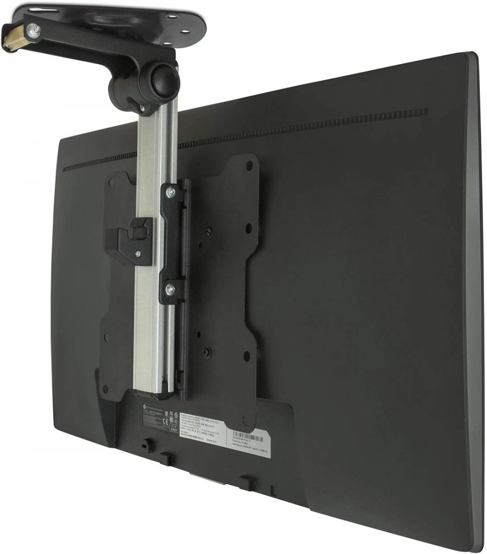 Ceiling TV Mount Folding Retractable 90 Degree Tilt Fold Down Swivel TV Bracket