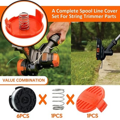 3/6er Pack für Black & Decker Ersatz Faden Trimmer Schnur Spule AF-100 Eater