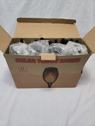 Kurifier Solar Lights Outdoor, 8 Pack Solar Torch Light Flickering Flame New - Picture 2 of 11