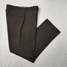 Brooks Brothers Dress Pants Mens 35x31 Brown Regent Wool Trouser Italy Lanificio