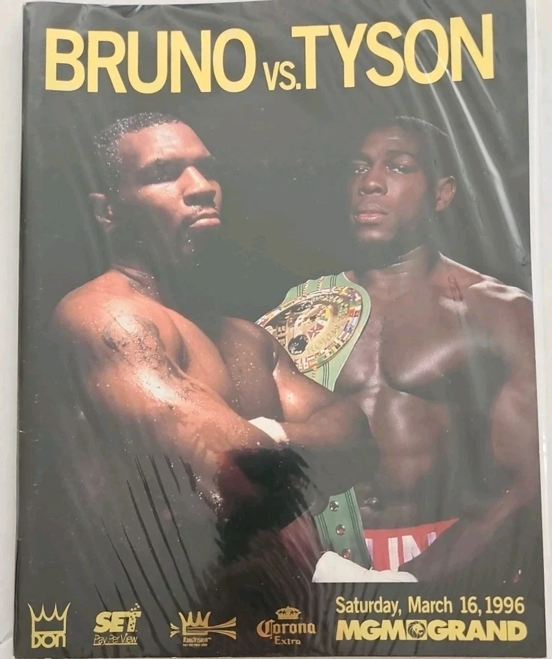 1996 Frank Bruno vs Mike Tyson Boxing OFFICIAL Program MGM vtg DON KING VEGAS - Image 2 of 4