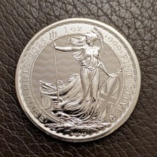 1oz Britannia 2026 Fine Silver Bullion one ounce CGT Free Coin 96.38 per troy oz