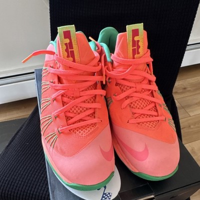 Nike Air Max LeBron X Low Bright Mango Green 579765-801 2013 Sneaker Men