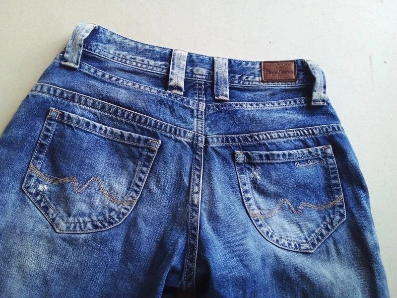 Men Pepe Jeans Shorts Navy Denim 29 #VXJP - Image 4 of 4
