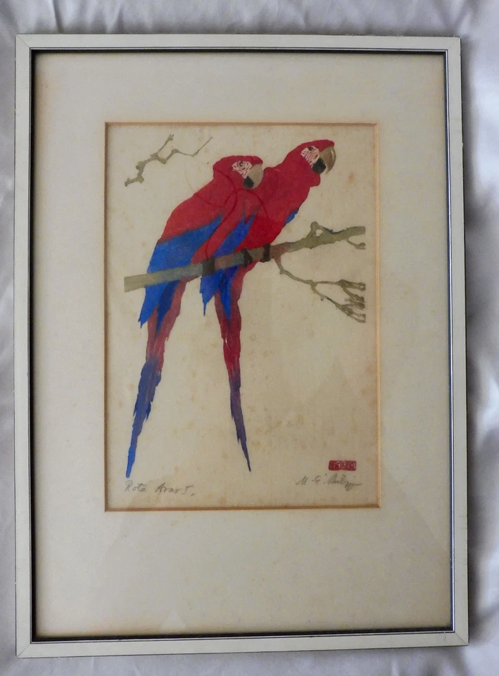 Farb - Holzschnitt sig. Martin Erich Philipp