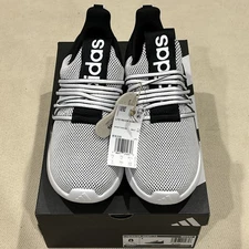 Adidas Men’s Lite Racer Adapt 7.0 Black/Grey/White Shoes/Sneakers Size 8 NEW