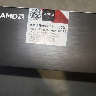 AMD Ryzen 9 5900X Desktop Processor Unopened