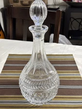 Crystal Whiskey Spirits Decanter Shannon Symphony by Godinger 13” tall