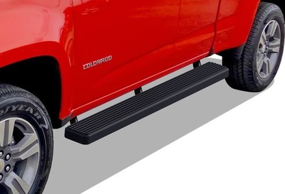 APS Running Boards 6in Black Fit 15-22 Chevy Colorado GMC Canyon Extended Cab