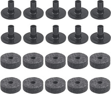 20Pcs Cymbal Stand Felt Washer Plastic Drum Cymbal Stand Sleeves Accessories