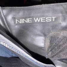 Nine West Womens Size 8 Black Leather Ankle B...