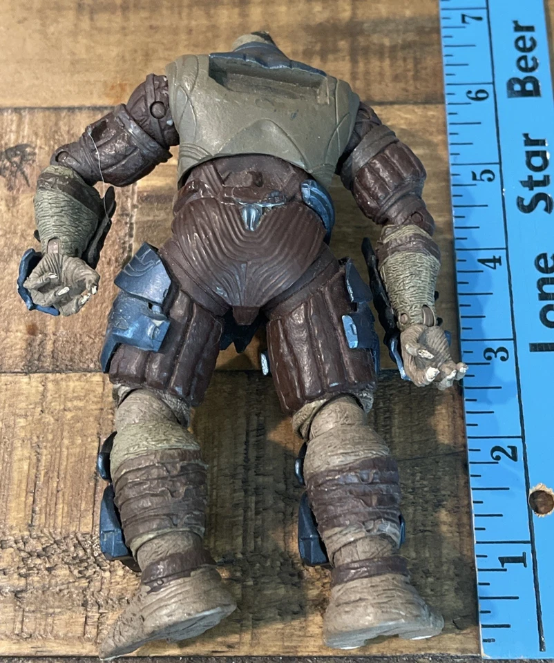 2009 McFarlane Toys Halo Collection 3 Wars - Blue Brute Bodyguard Action Figure - Image 4 of 4