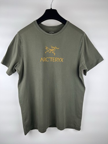 ARC'TERYX Men's Archaeopteryx Logo Olive Green T-Shirt Size XL