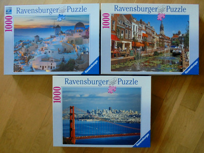 Konvolut von 3 Ravensburger Puzzle  - alle 1000 Teile - vollständig !