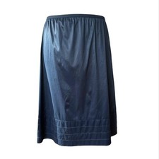 Vintage Indie Sleaze black slip skirt Medium 90's goth whimsy goth grunge