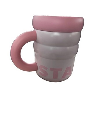  NWT Starbucks 2026 Limited Edition Pink SS Ripple Mug
