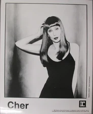 Cher black & white 8 X 10 glossy promo photo 1995 Beautiful (as always) !