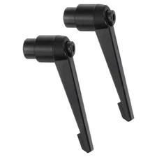 2Pcs Clamping Lever Handles, M10 Female Thread Knobs Handle, Black