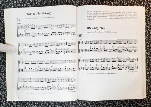 Beginning Old-Time Fiddle by Alan Kaufman First Edition, 1977, Paperback - Picture 19 of 24
