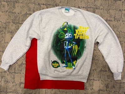 Vintage 1998 A Bugs Life Disney Pixar Sweatshirt Grey Made In USA Size Medium