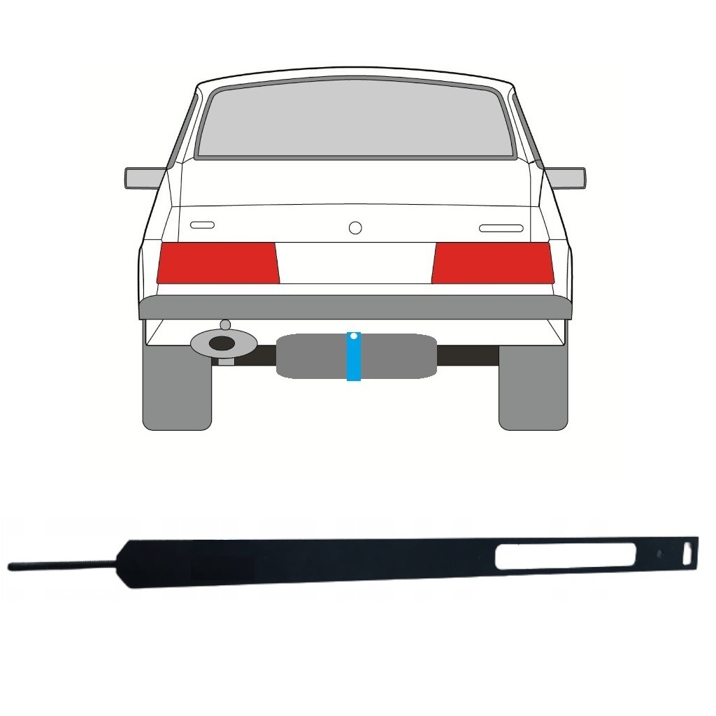 Fuel tank straps for Saab 900 1978-1998