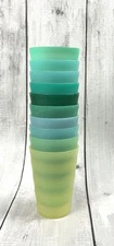 Set of 10 TUPPERWARE Impressions Tumbler Cups 11 oz