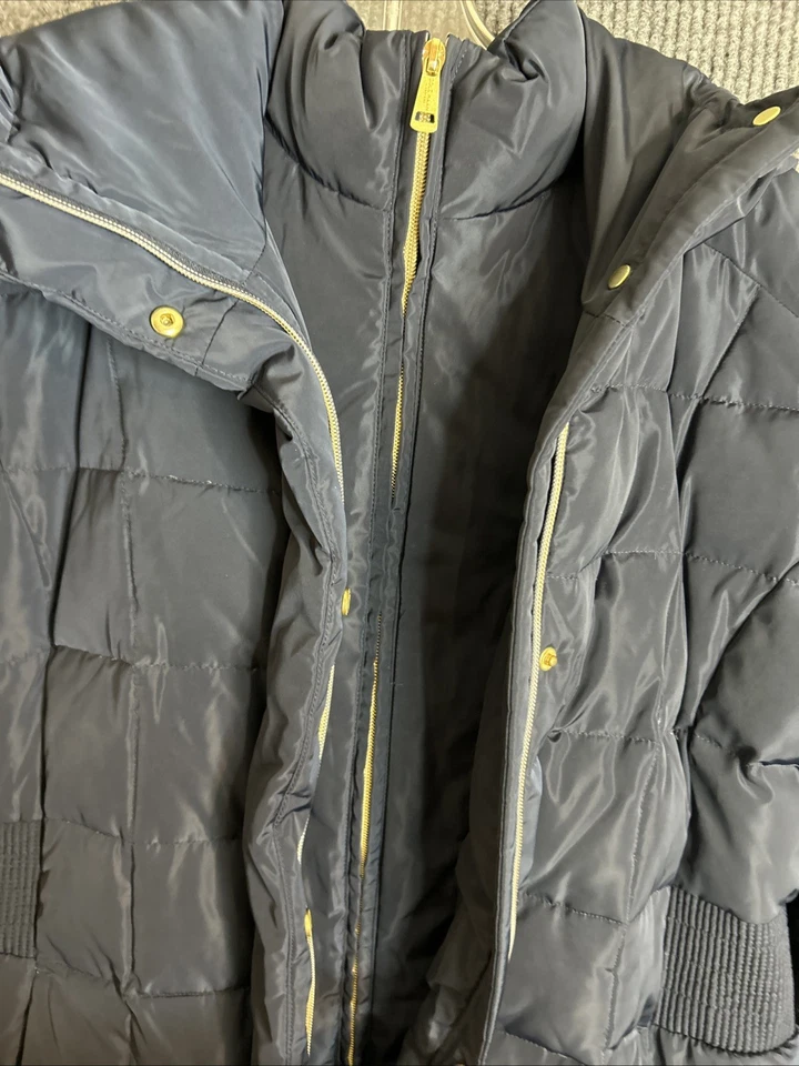 Cole Haan Signature Womens Puffer Coat Packable Down Black Parker Zip Up Large - Image 4 of 4