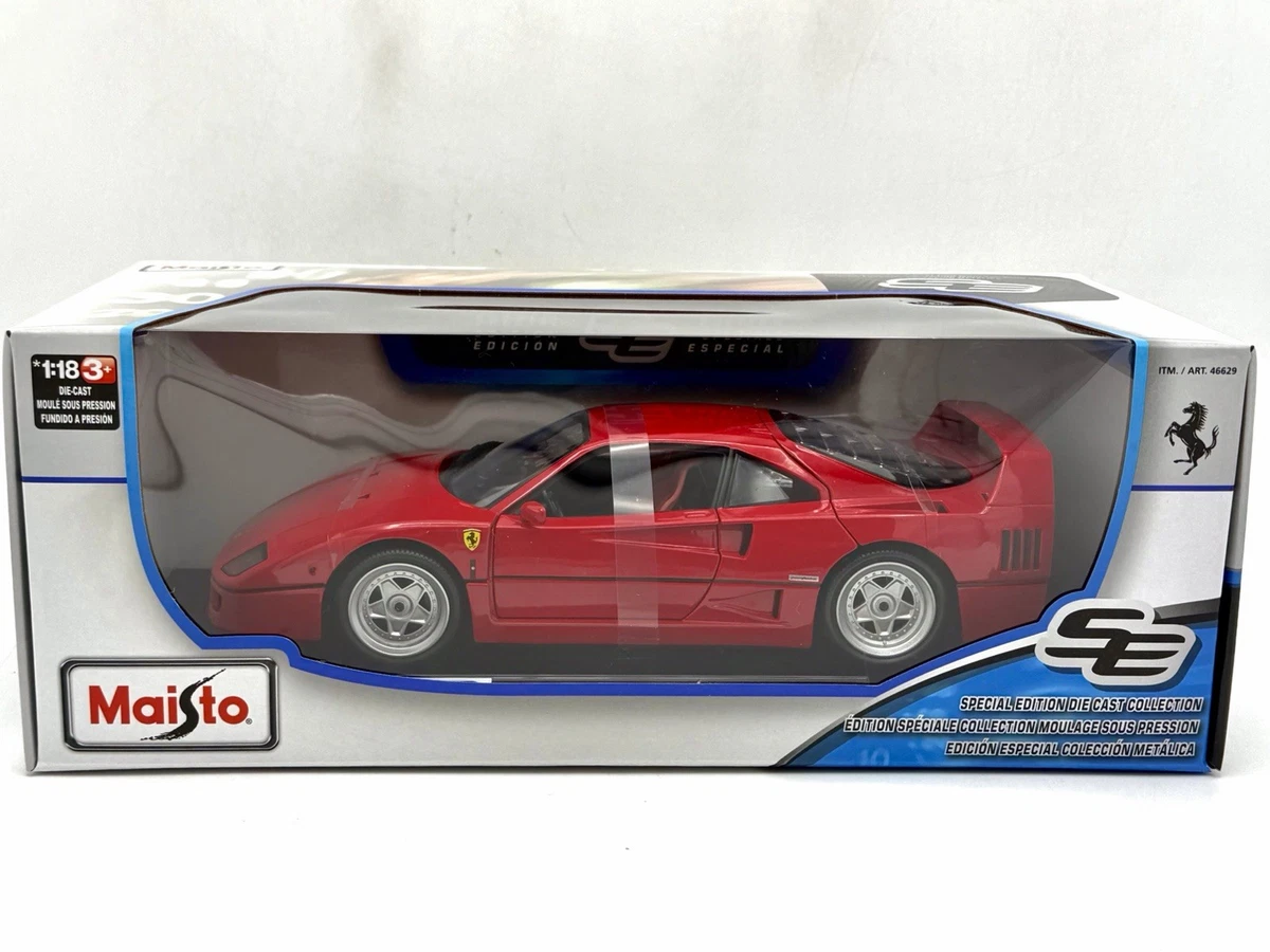 New Maisto 1:18 Scale Diecast Model Car - 1987 Ferrari F40
