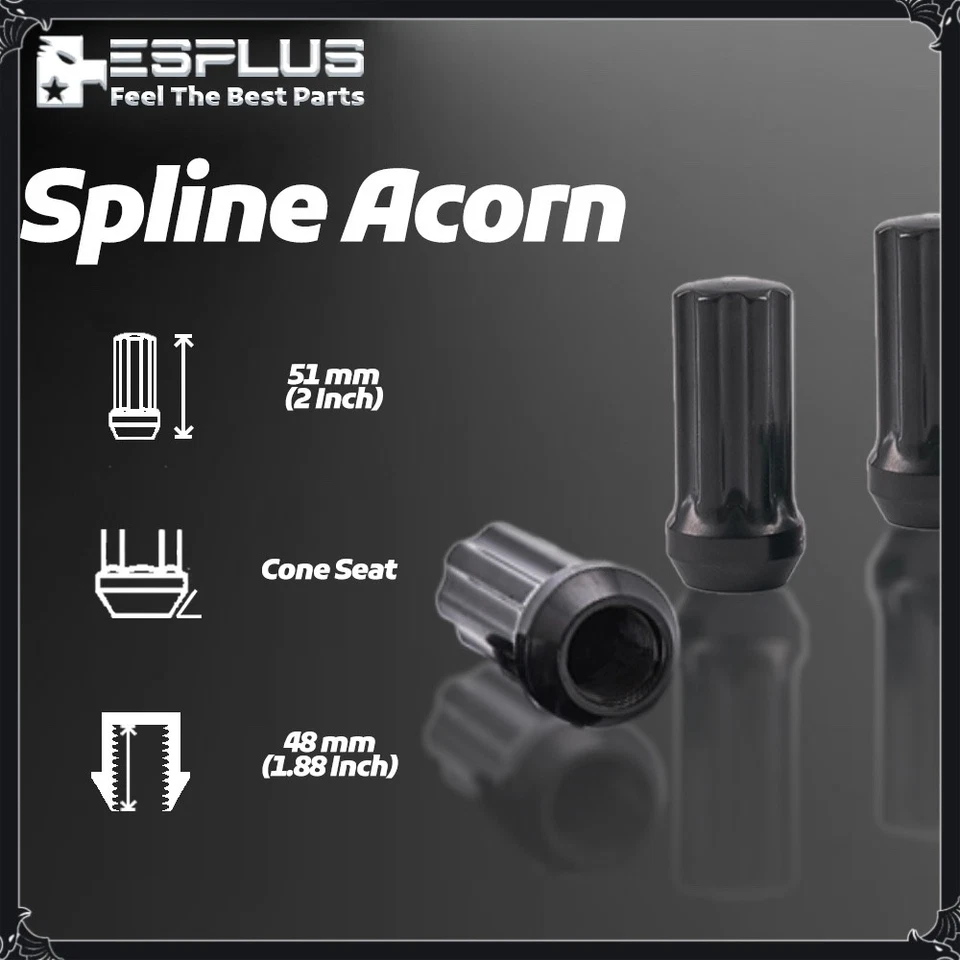 20x Conversión de pernos de rueda negros + combo de tuercas M14x1,25 a M14x1,5 para BMW Mini Foto 3 de 4