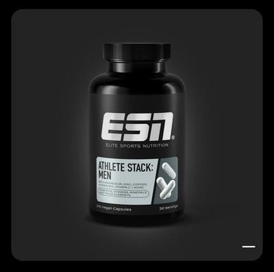 ESN Athlete Stack Men, 210 Kapseln Vitamine & Mineralstoffe Vegan Multivitamin