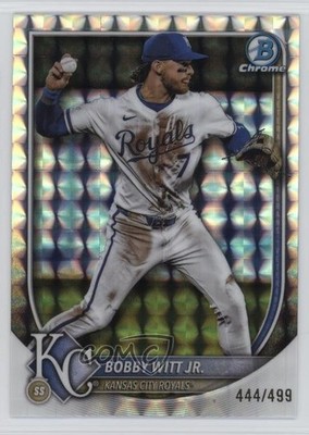 2025 Bowman Chrome Geometric Refractor /499 Bobby Witt Jr #7 6q5