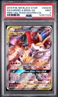 2019 POKEMON SM BLACK STAR PROMO #SM230 FULL ART/CHARIZARD & BRAIXEN GX PSA 9