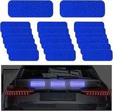20 PCS Warning Reflective Stickers, Strong Reflective Waterproof S Color: Blue