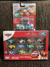 NEW Disney Pixar Cars Mini Racers GRC FULL SET Mater and Metallic Lightning 