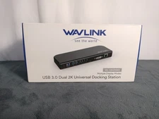 Wavlink WL-UG39DK1 Dual 2K USB 3.0 Universal Docking Station Open Box