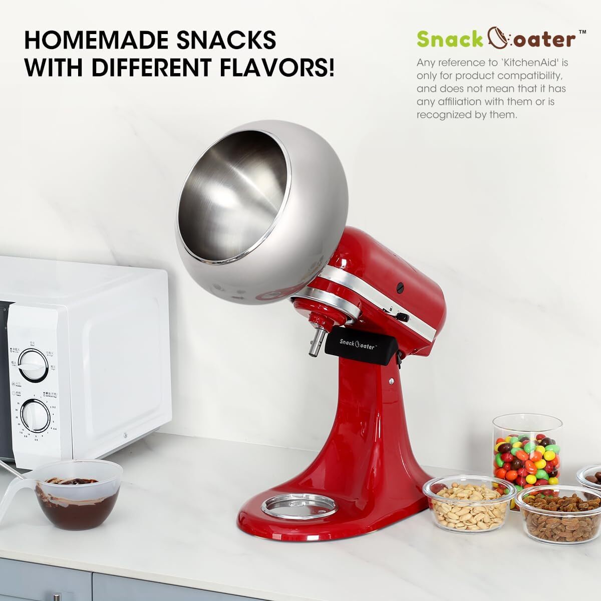 Aieve Snack Coater Compatible with KitchenAid Tilt-Head