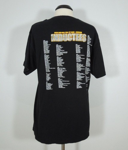 ROCK-HALL T-Shirt L LARGE Black Rock And Roll Hall Of Fame + Museum INDUCTEES - Picture 4 of 4