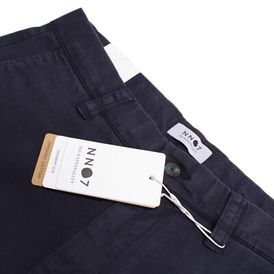 No Nationality NN07 NWT Bermuda Shorts Size 30 US In Solid Blue Cotton Blend