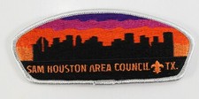 Vintage Sam Houston Council Cityscape No Ligh...