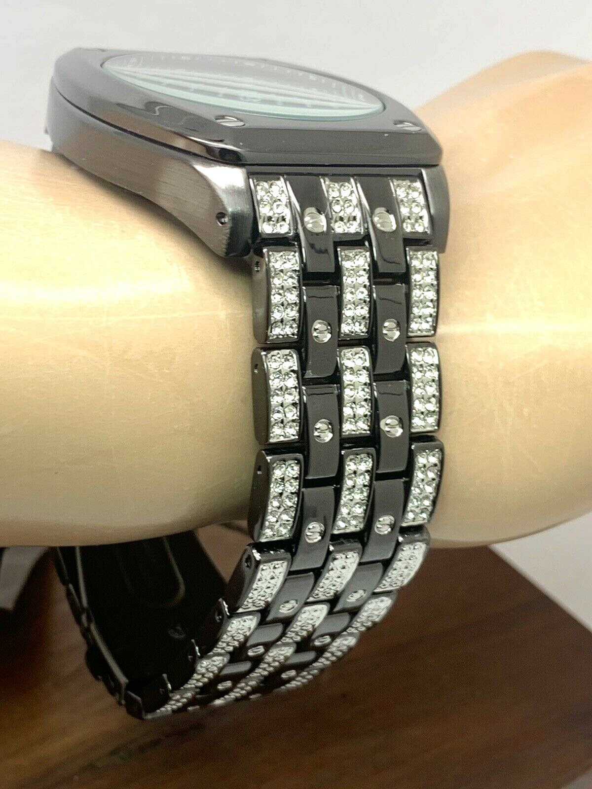 Elgin Men's Watch FG9752ST 42mm Black Dial Stainless Steel Crystal