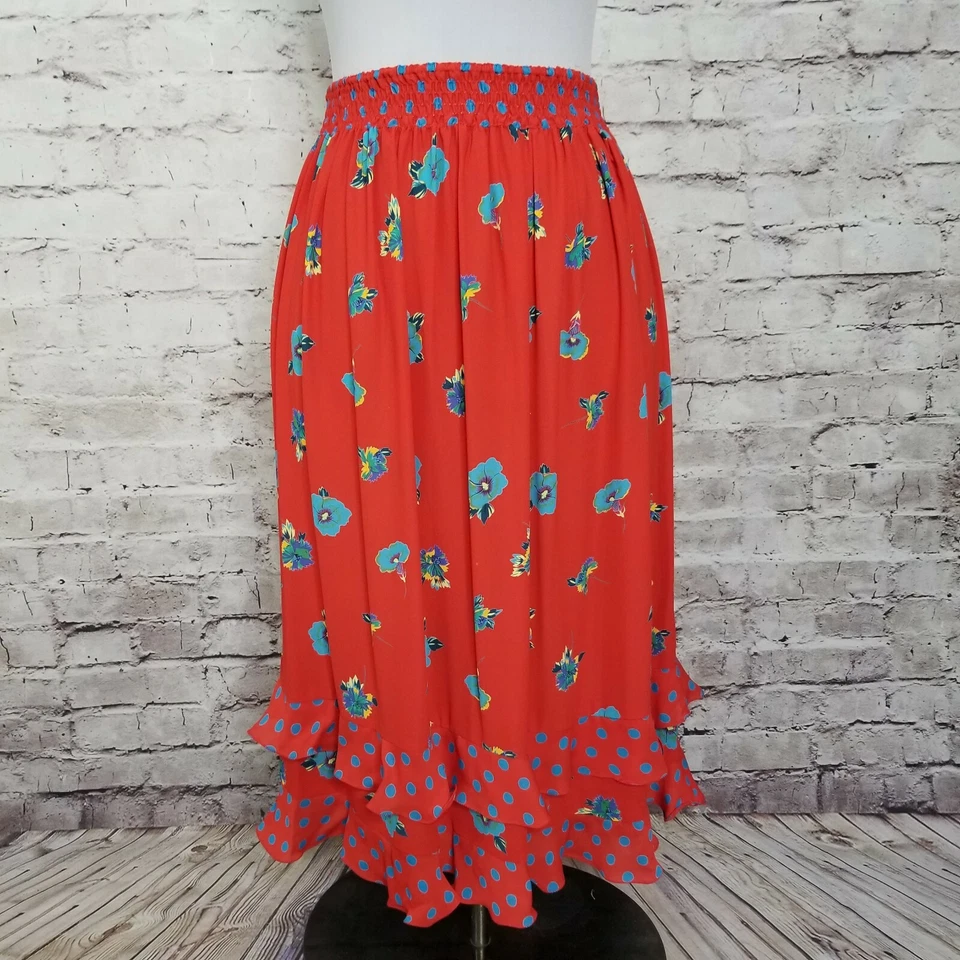 Diane Freis for Marisa Christina Floral Sleeveless Knit Top & Skirt Set Boho NOS - Image 4 of 4