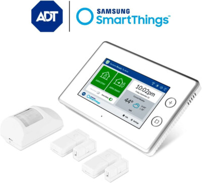 Samsung SmartThings ADT Wireless Home Security Starter Kit, White *USED*