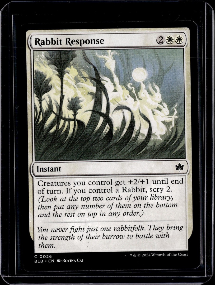 Rabbit Response - 26 - BLB - NM - MTG Magic the Gathering | eBay