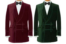 Men Smoking Velvet Stylish Jacket Party Tuxedo Blazer Coat - Dinner Party Jacket