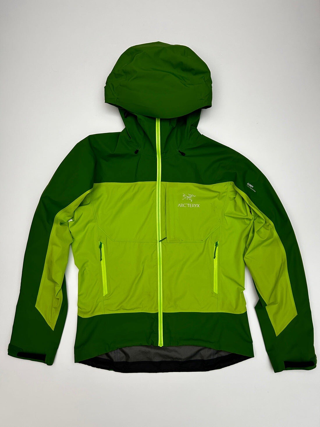 ARC'TERYX Arc’teryx Alpha Comp Felpa con Cappuccio Mantide Verde Uomo S Small Gore Tex Hybrid