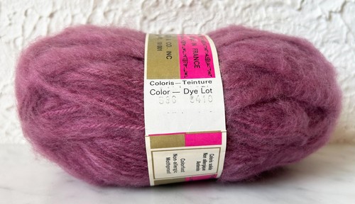 Unger Fluffy Worsted Acrylic Yarn - 1 Skein Color Dark Rose #536 Made in France - Picture 4 of 4
