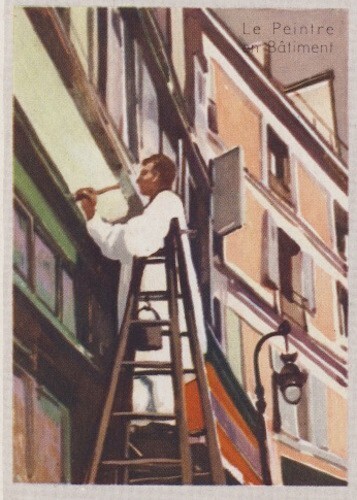 PEINTRE EN BÂTIMENT HOUSE PAINTER MALER PINTOR HUISSCHILDER IMAGE CARD - Picture 1 of 1